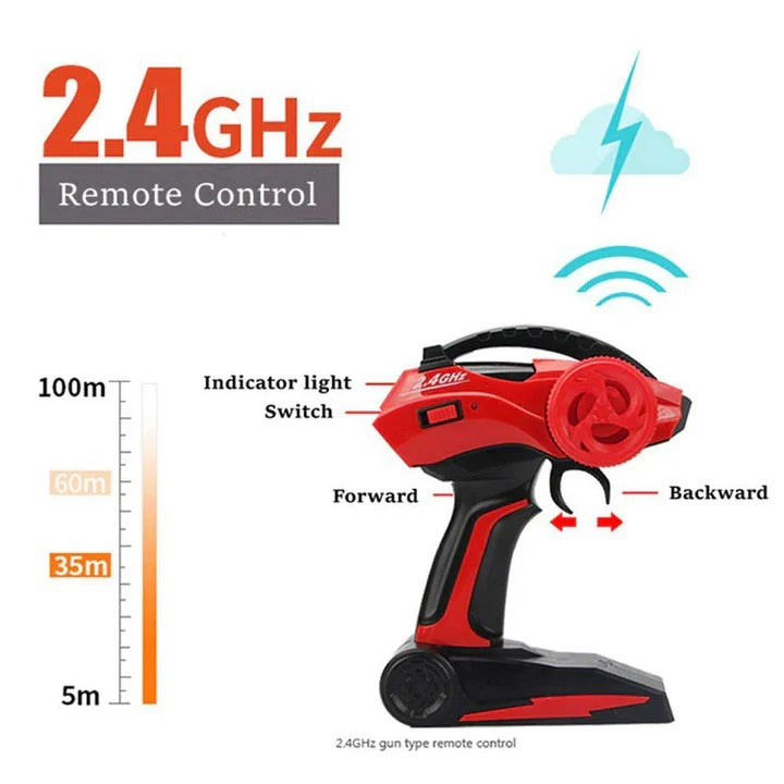 Camión monstruo RC resistente para niños