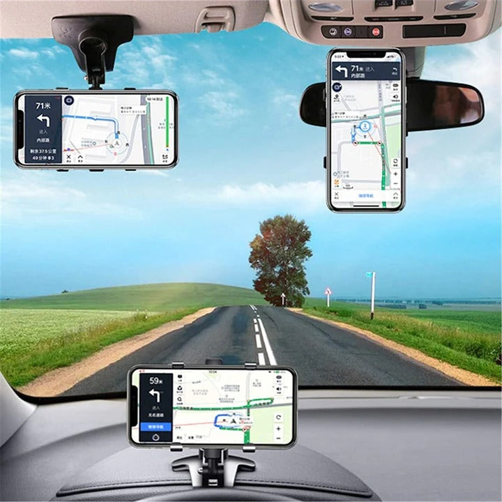 Soporte de teléfono para coche con sujeción ajustable