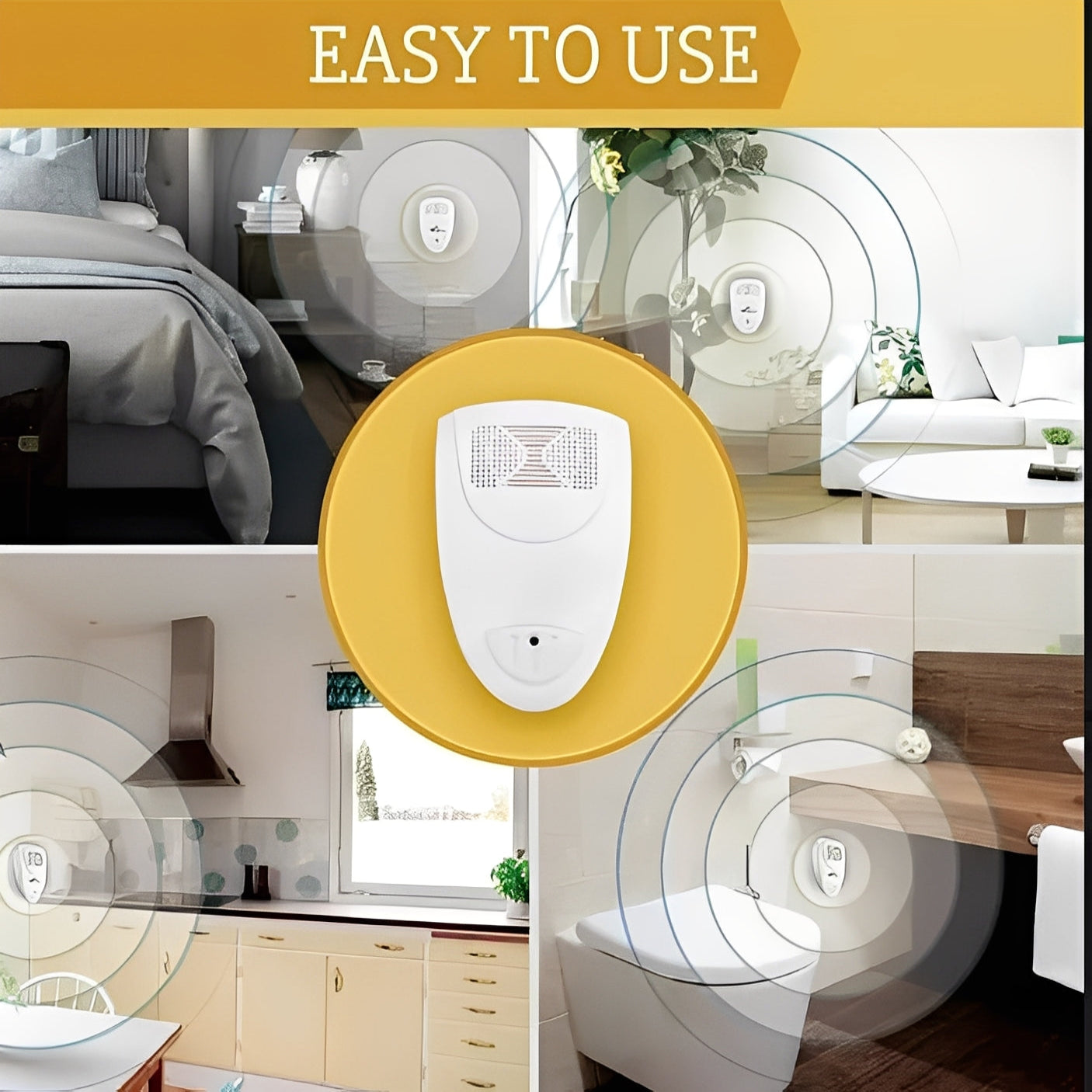 Dispositivo Repelente Ultrasónico para un Control de Plagas Interior Eficaz