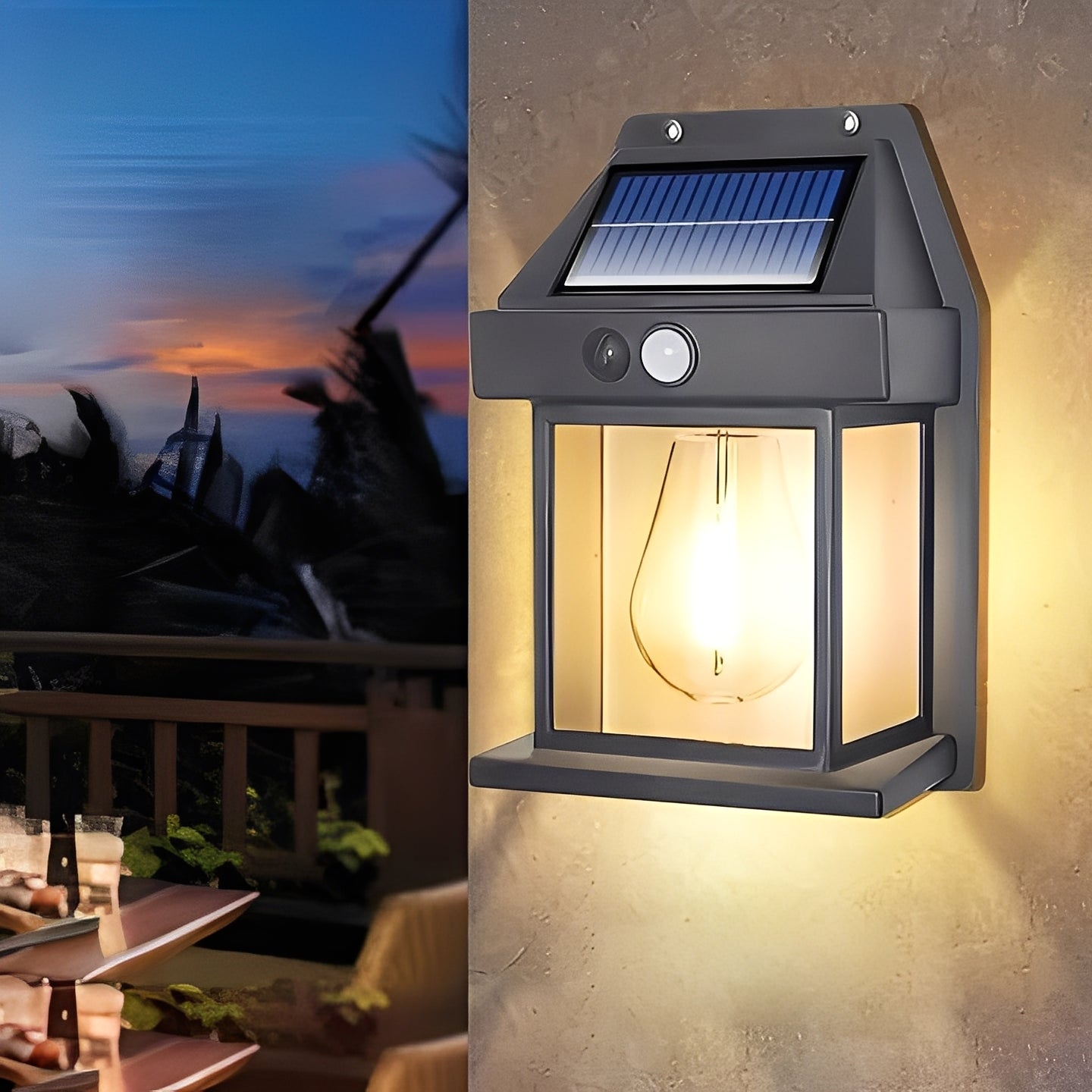 Energy Saving Motion Sensor Outdoor Wall Lights, 2 Pack - Ortekor