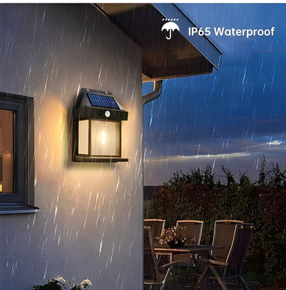 Luces de pared exteriores con sensor de movimiento de bajo consumo, paquete de 2