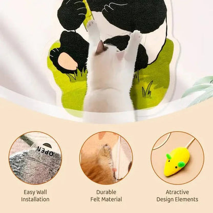 Rascador para gatos que ahorra espacio