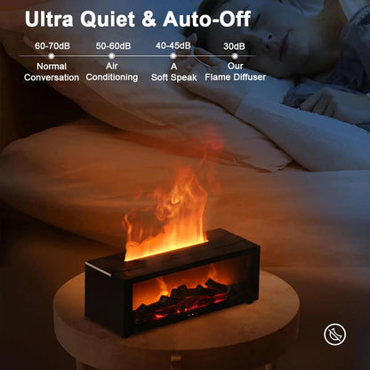 Difusor de aroma compacto con efecto vela LED