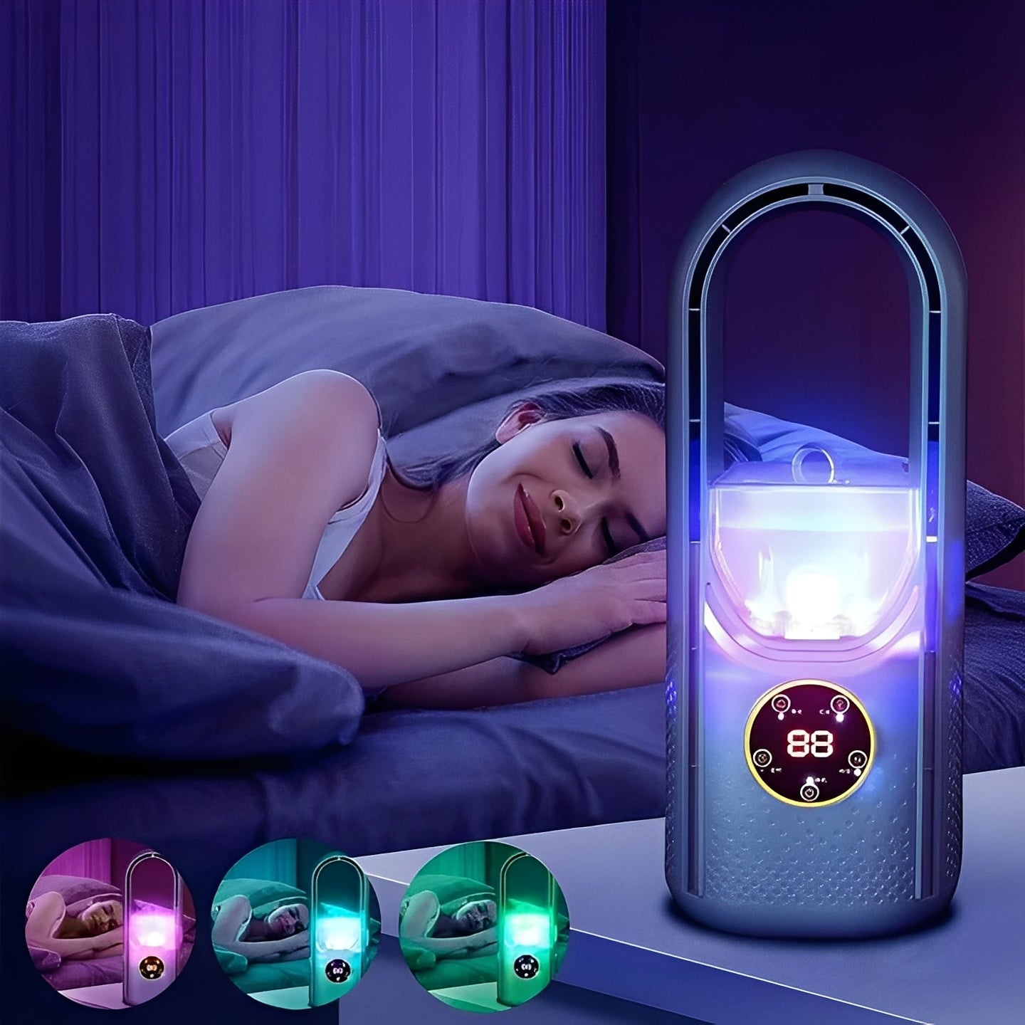 Ventilador de aire personal, compacto y silencioso