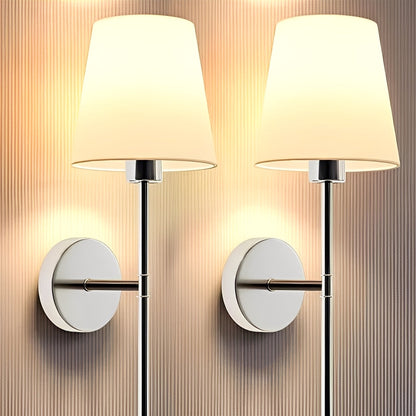 Lámparas de pared LED que cambian de color, regulables, paquete de 2