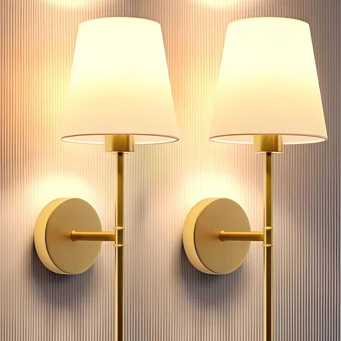 Lámparas de pared LED que cambian de color, regulables, paquete de 2