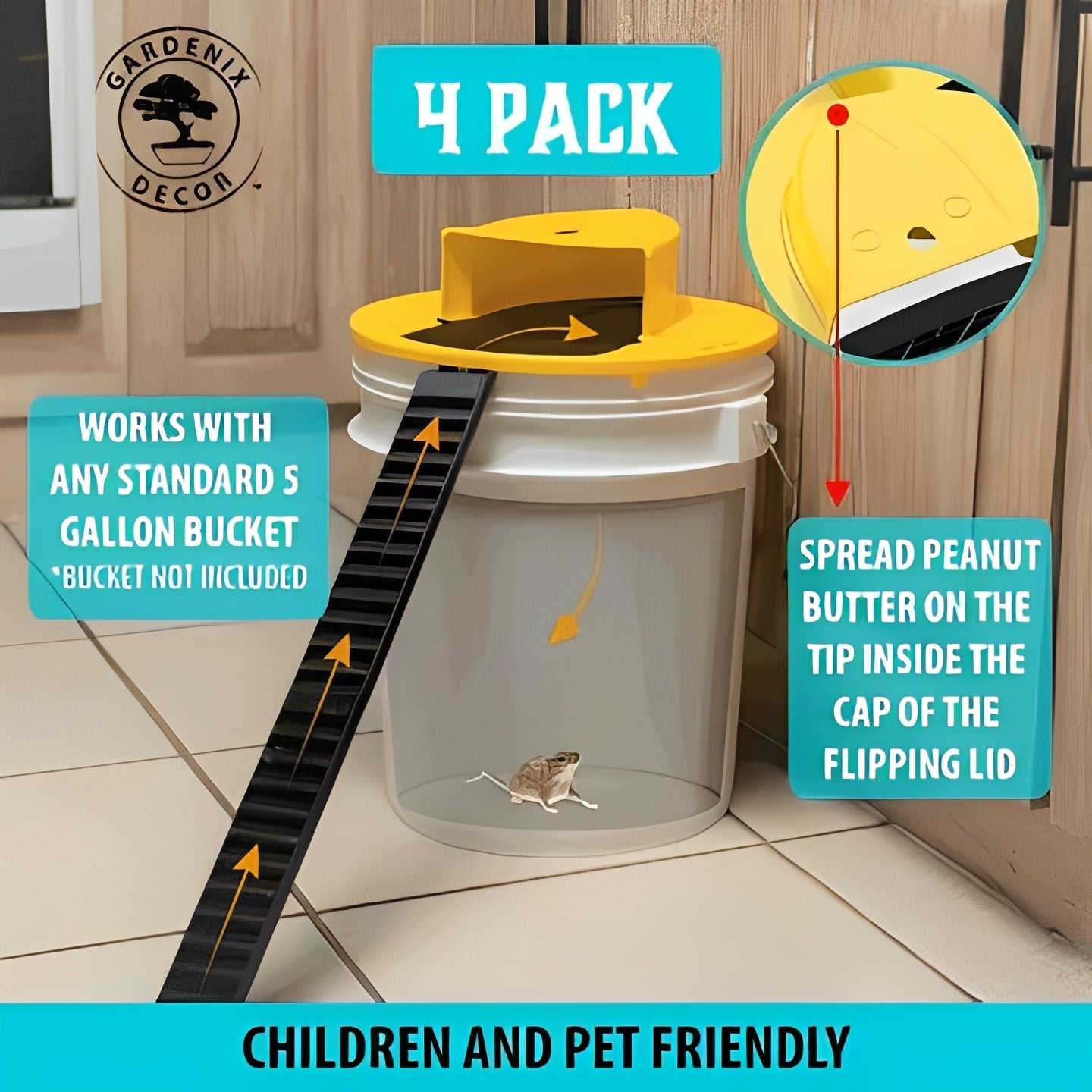 Kit de trampas para ratones humanitarias, 4 unidades