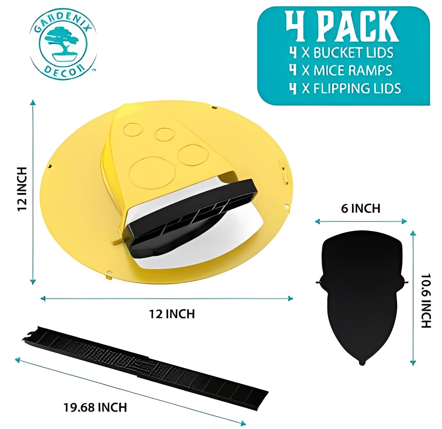 Kit de trampas para ratones humanitarias, 4 unidades