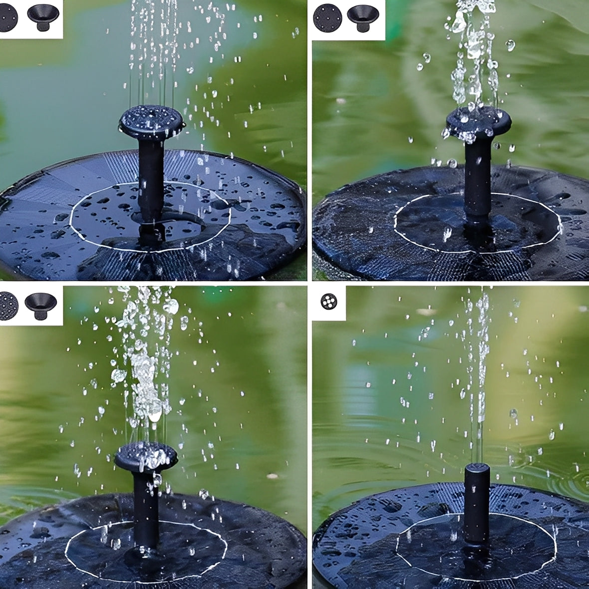 Kit de bomba para fuente de agua exterior para decoración de jardín