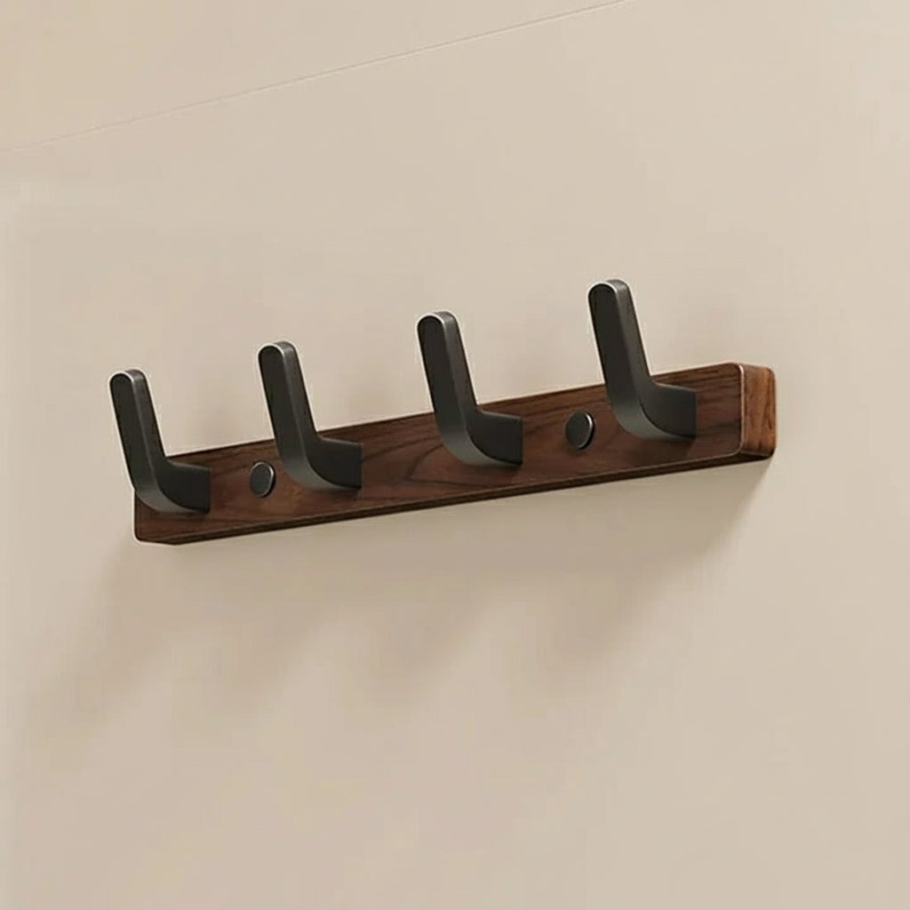 Perchero rústico de madera para pared