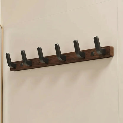 Perchero rústico de madera para pared