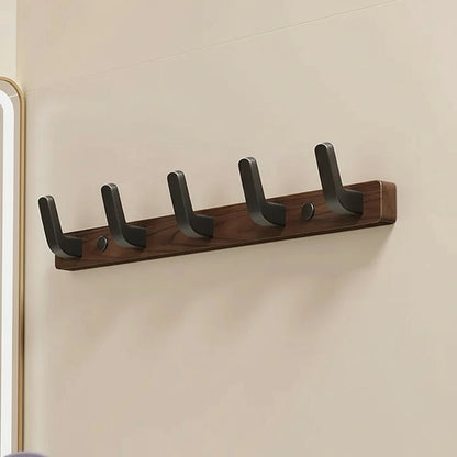 Perchero rústico de madera para pared