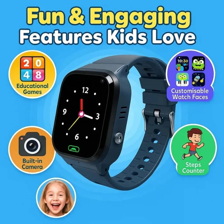 Teléfono reloj inteligente con GPS para niños