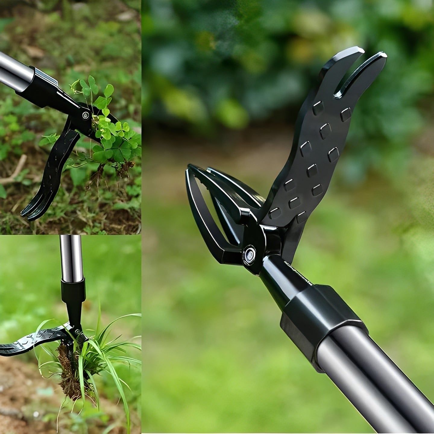 Extractor de malas hierbas de jardín fácil con pedal