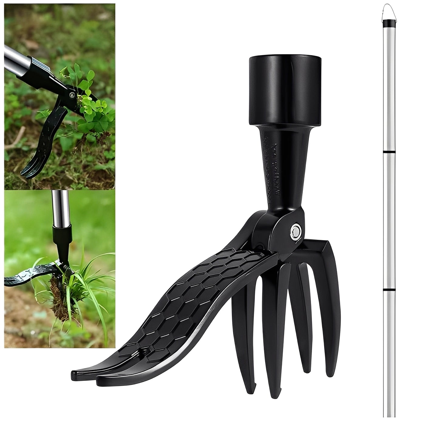 Extractor de malas hierbas de jardín fácil con pedal