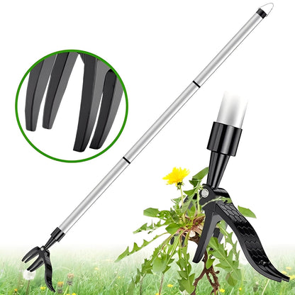 Extractor de malas hierbas de jardín fácil con pedal