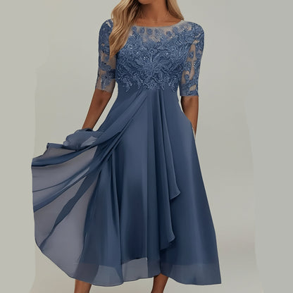Cómodo vestido de punto de verano para mujer