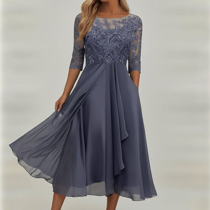 Cómodo vestido de punto de verano para mujer