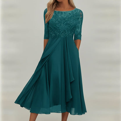 Cómodo vestido de punto de verano para mujer