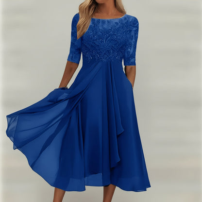 Cómodo vestido de punto de verano para mujer