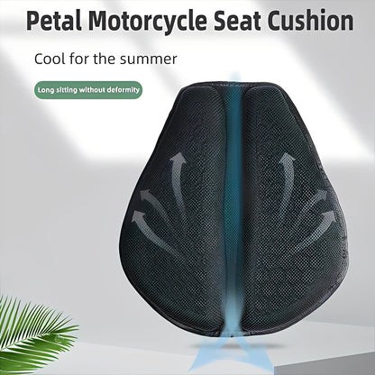Asiento de gel cómodo para moto con diseño transpirable