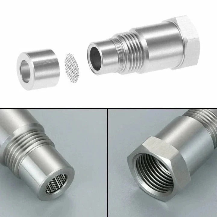 Adaptador universal de acero inoxidable M18x1.5 para sensor de oxígeno de coche