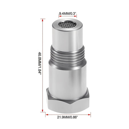 Adaptador universal de acero inoxidable M18x1.5 para sensor de oxígeno de coche