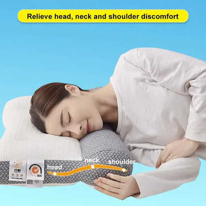 Almohada cervical de viaje ajustable, diseño ergonómico