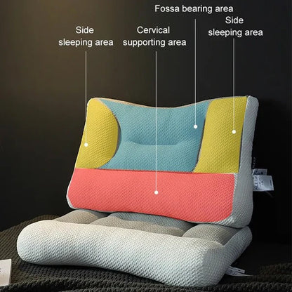 Almohada cervical de viaje ajustable, diseño ergonómico