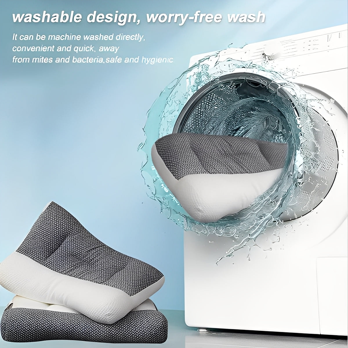 Almohada cervical de viaje ajustable, diseño ergonómico
