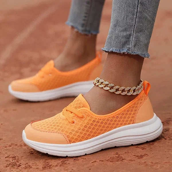 Zapatillas de cuña transpirables para mujer