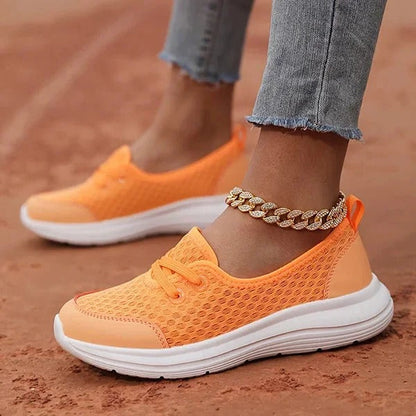 Zapatillas de cuña transpirables para mujer