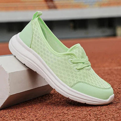 Zapatillas de cuña transpirables para mujer