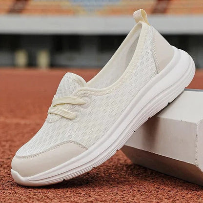 Zapatillas de cuña transpirables para mujer