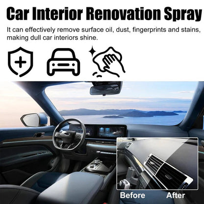 Kit de spray eficaz para limpiar el salpicadero del coche