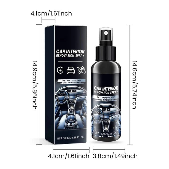 Kit de spray eficaz para limpiar el salpicadero del coche