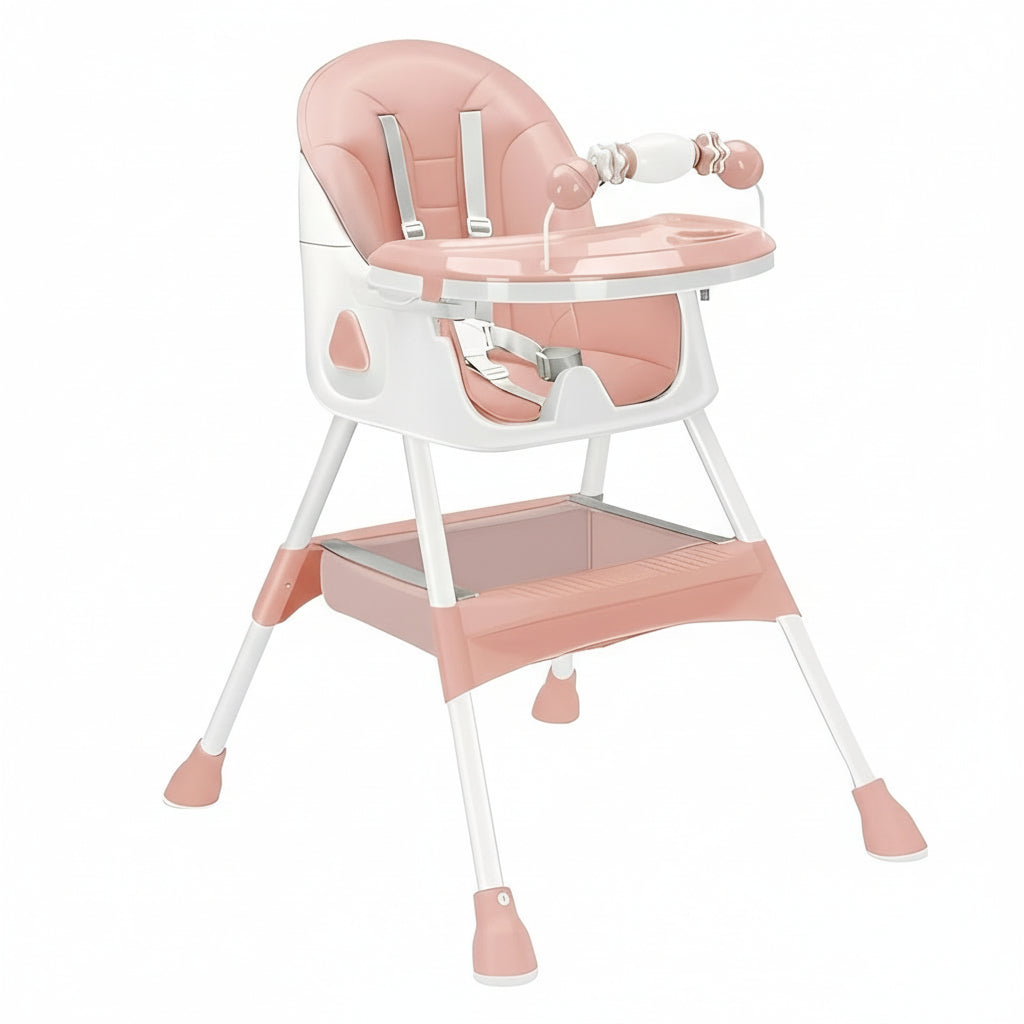 Sillita portátil para bebés con estructura metálica duradera