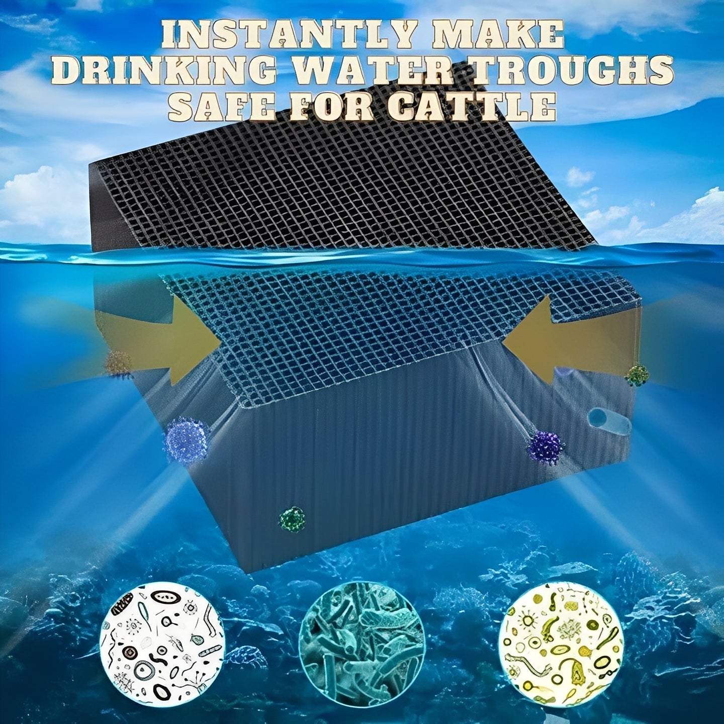 Bloque Purificador de Agua de Filtro Natural para Peceras