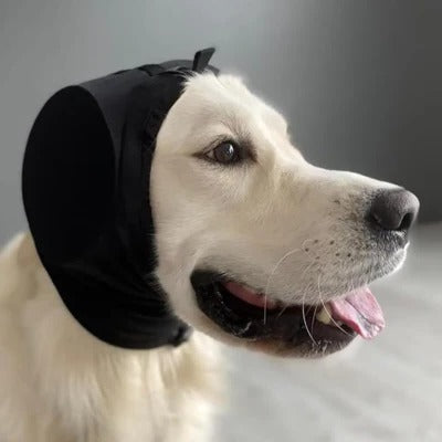 Capucha cubreorejas cómoda para mascotas, diadema ajustable para perros
