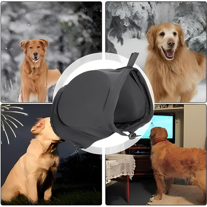 Capucha cubreorejas cómoda para mascotas, diadema ajustable para perros