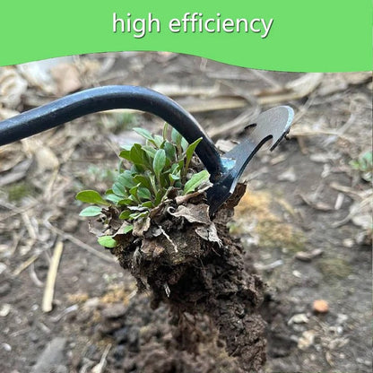 Extractor de malas hierbas fácil para jardín con 4 garras de metal