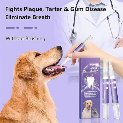 Gel dental natural para perros para dientes y encías sanas