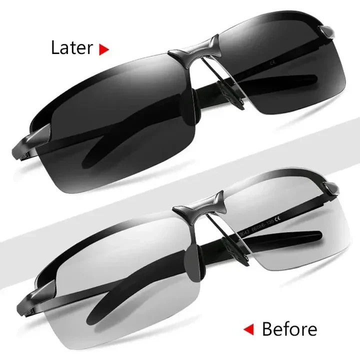 Gafas de Sol Polarizadas que Cambian de Color para Hombre para Exteriores
