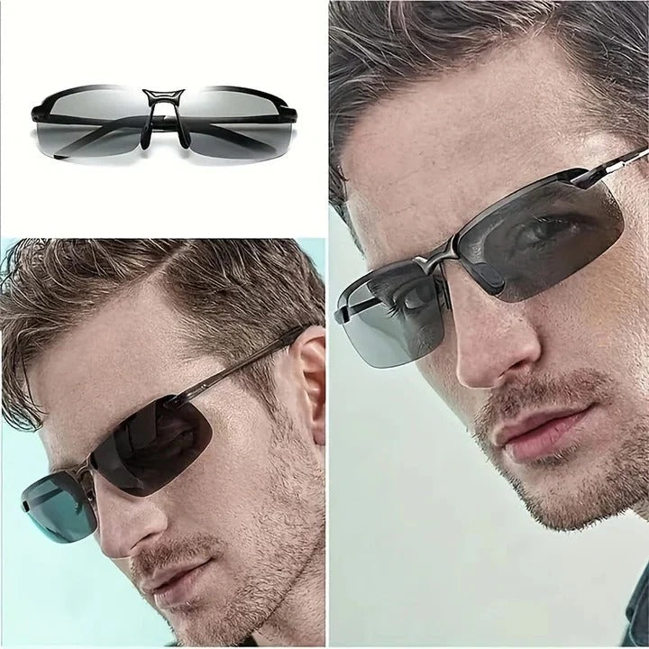 Gafas de Sol Polarizadas que Cambian de Color para Hombre para Exteriores