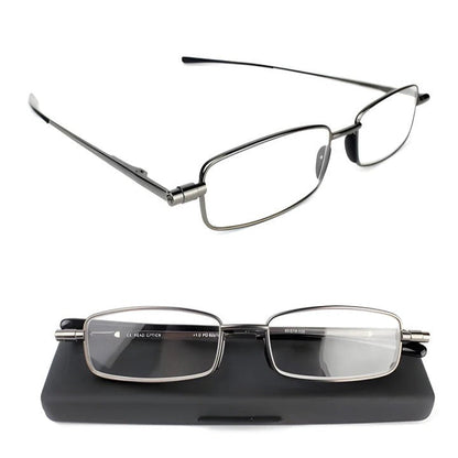 Gafas de lectura compactas con montura metálica