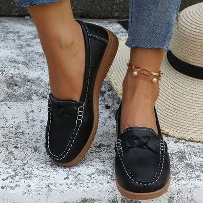 Zapatos cómodos sin cordones para mujer con estilo diario
