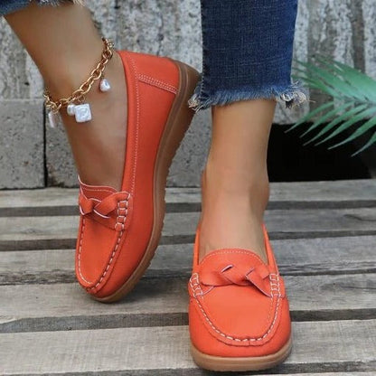 Zapatos cómodos sin cordones para mujer con estilo diario