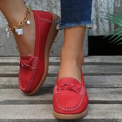 Zapatos cómodos sin cordones para mujer con estilo diario