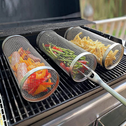 Cesta para Asar a la Parrilla Easy Turn con Rotación de 360°