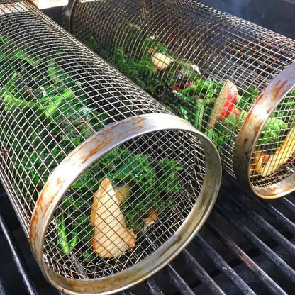 Cesta para Asar a la Parrilla Easy Turn con Rotación de 360°